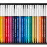 Набор цветных фломастеров Fibralo Акварель, 24 цвета, металлический футляр