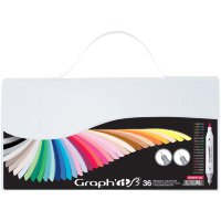 Набор маркеров GRAPH'IT Brush 36шт Основные цвета