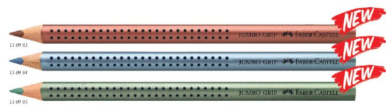 Цветной карандаш JUMBO GRIP, синий металлик