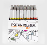 Набор маркеров Potentate Box Set 48 цветов (акварельные)