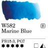 Акварель в тубах "Mission Gold", 15 мл 582 синий морской