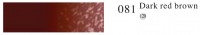 Пастель профессиональная сухая полутвёрдая квадратная цвет № 081 темно-красный коричневый